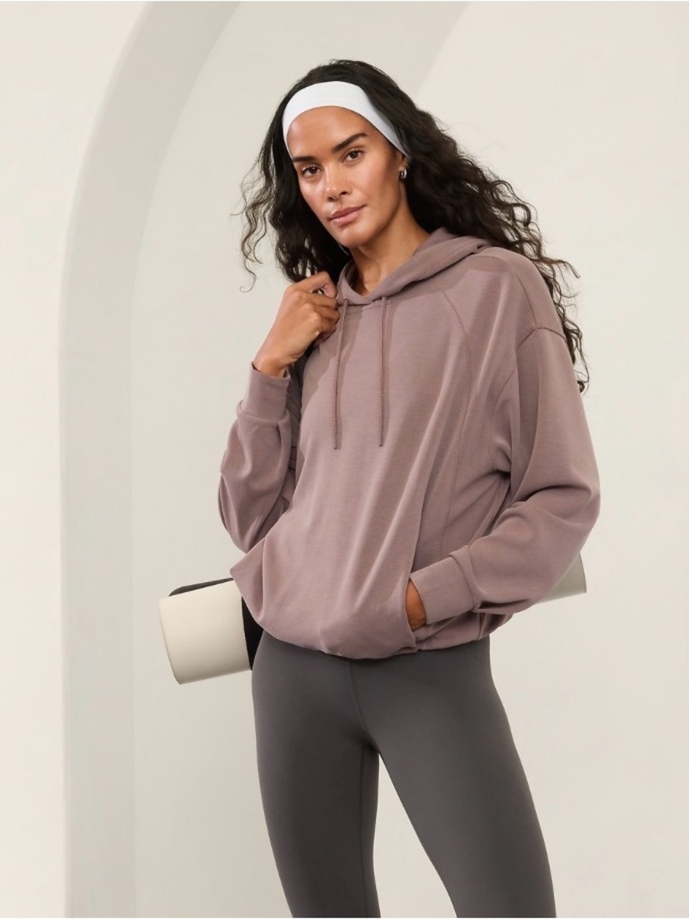 Athleta sea soft bubble hem hoodie